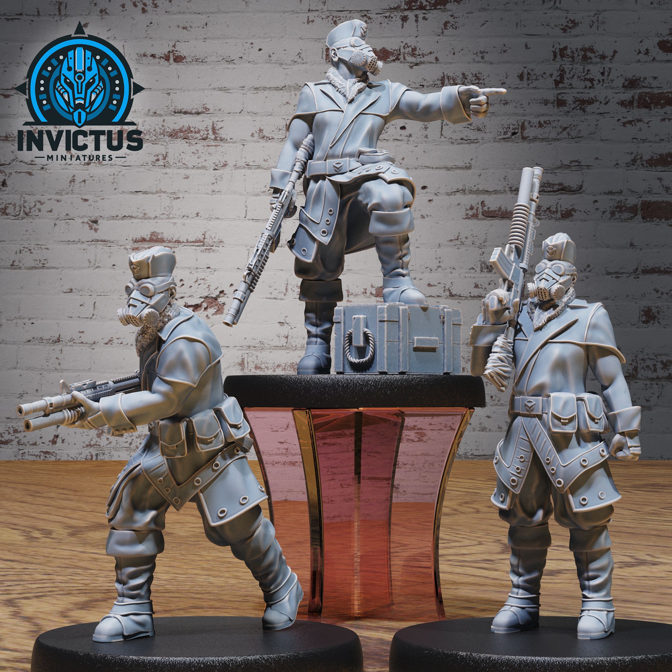Winter Soldier Set / Human Officer / World War Warrior / Brave Commander / Cyberpunk Fighter / Steampunk Headhunter / Humanoid Invasion Army / Trooper Attack / Sci-Fi Encounter